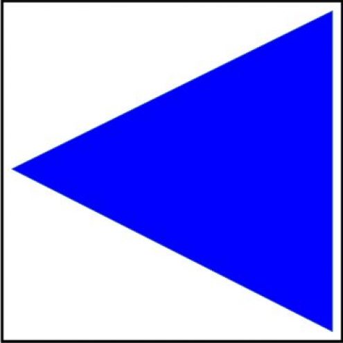 Blaues Dreieck